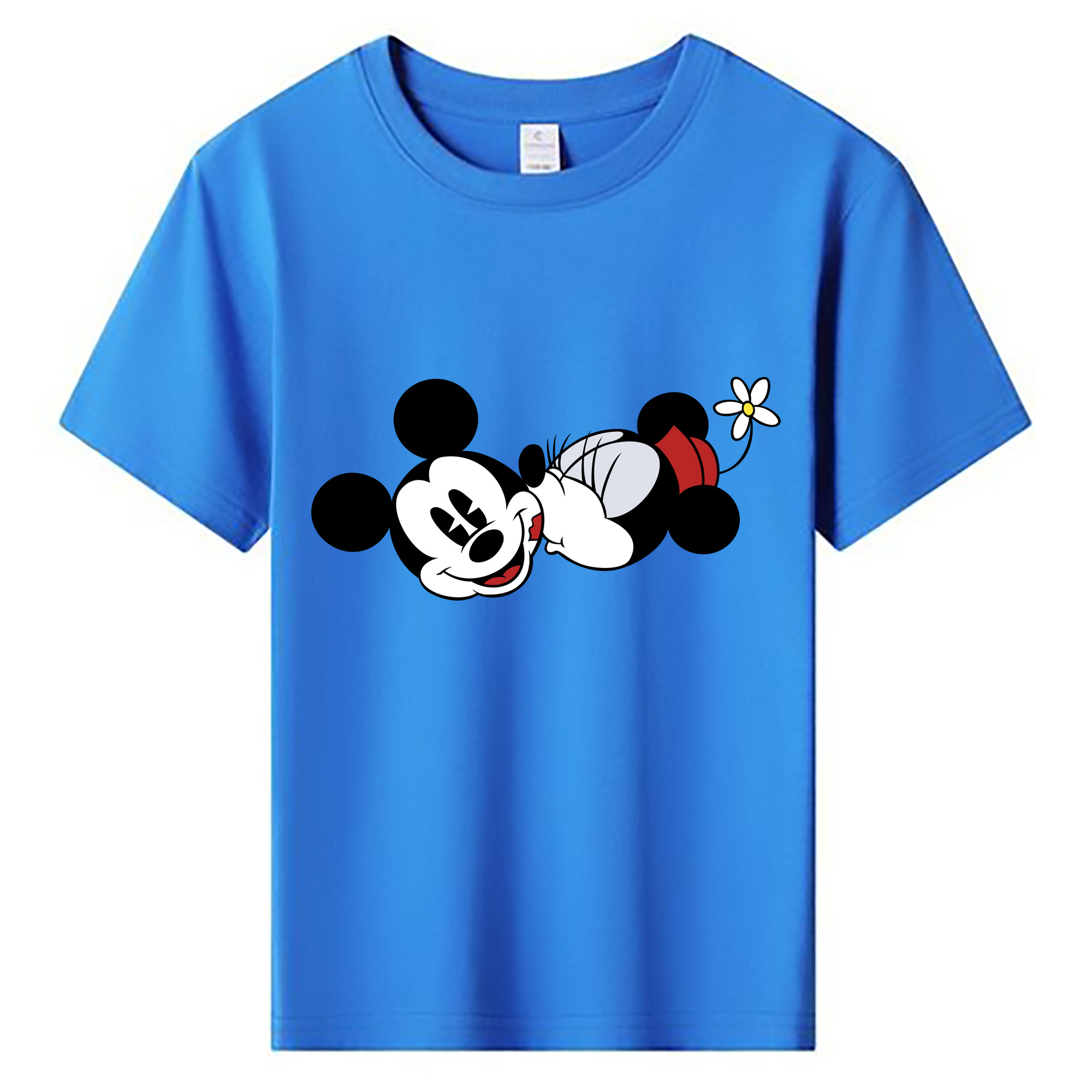 ミッキーマウス Mickey Mouse 綿100％キッズTシャツ（フロントプリント）
